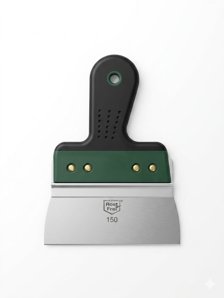 Șpaclu inox pentru glet 150mm Rus Starl
