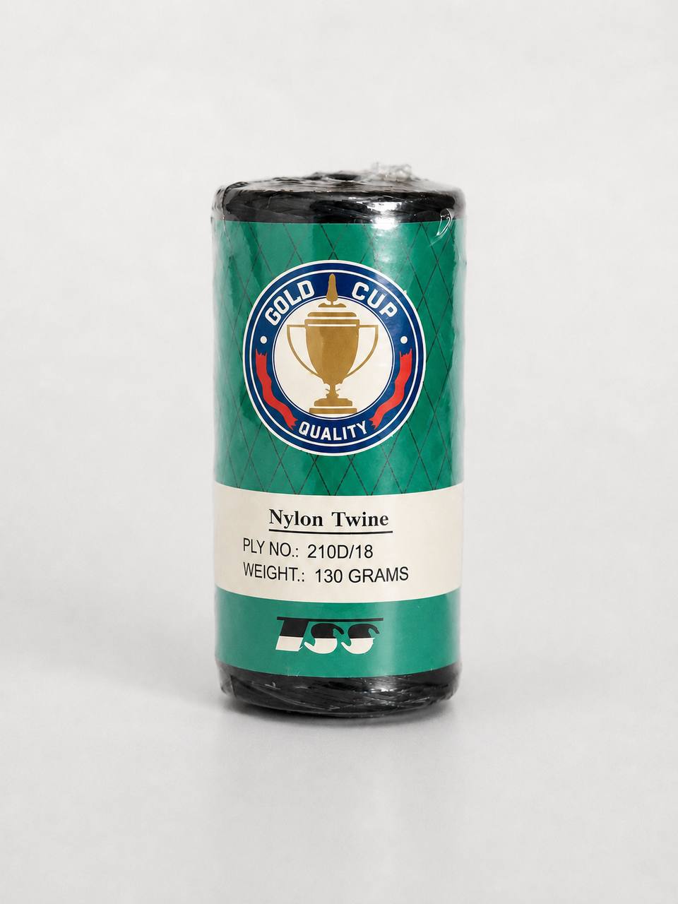Sfoară din nylon Gold Cup, neagră, 130g