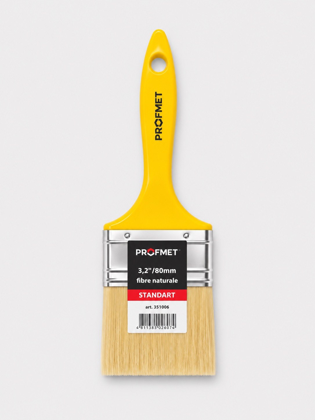 Pensulă plată PROFMET Standart, 80mm (3.2")