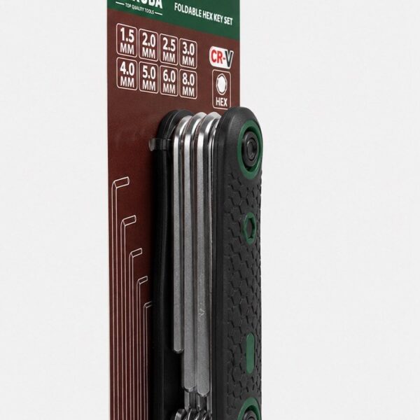 Set chei imbus pliabile ZARUBA, 8 piese, ZB-70034