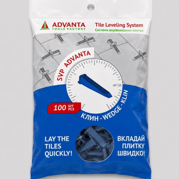 Pane pentru nivelare gresie ADVANTA, 100 buc/set
