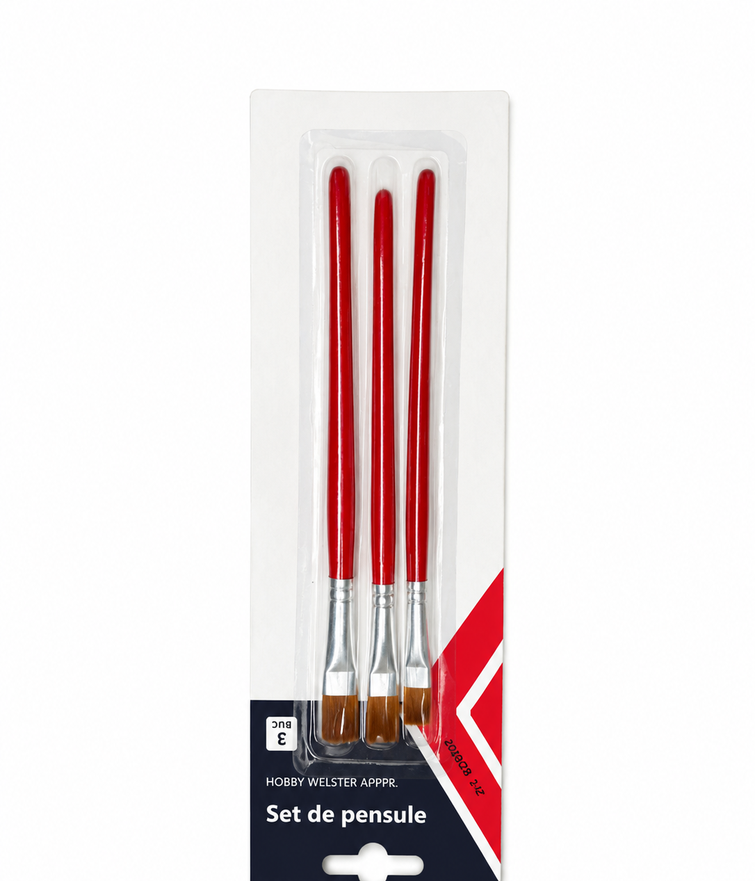 Set de pensule plate PROFMET, 3 buc