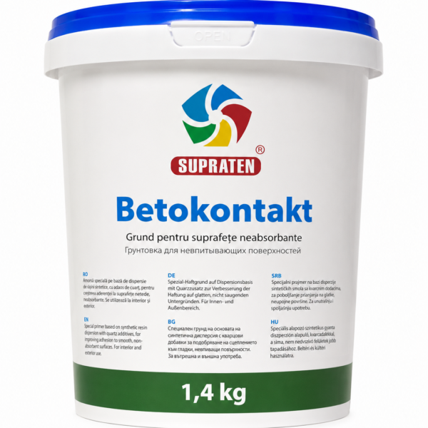 Grund de contact pentru suprafețe neabsorbante SUPRATEN Betokontakt, 1.4 kg