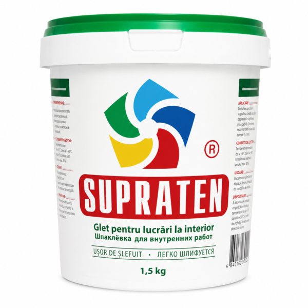 Glet B-62 gata preparat pentru interior SUPRATEN, 1.5 kg