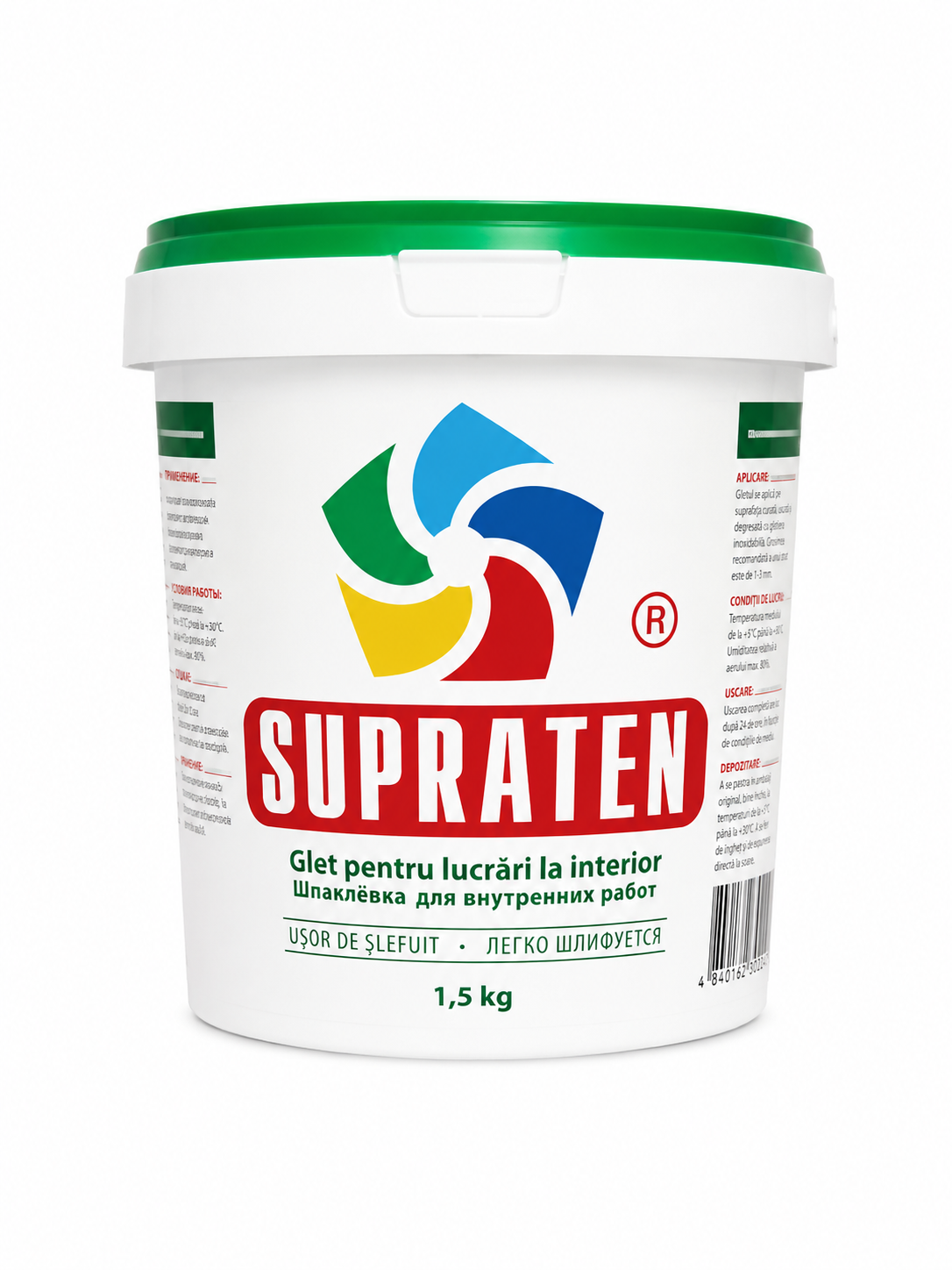 Glet B-62 gata preparat pentru interior SUPRATEN, 1.5 kg