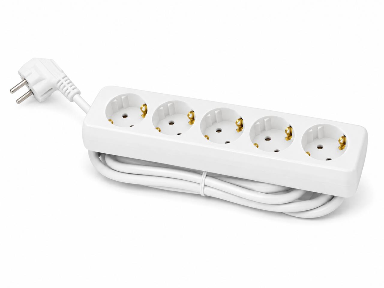 Prelungitor electric Tehelectro-SV, 5 prize cu împământare, cablu 3 m