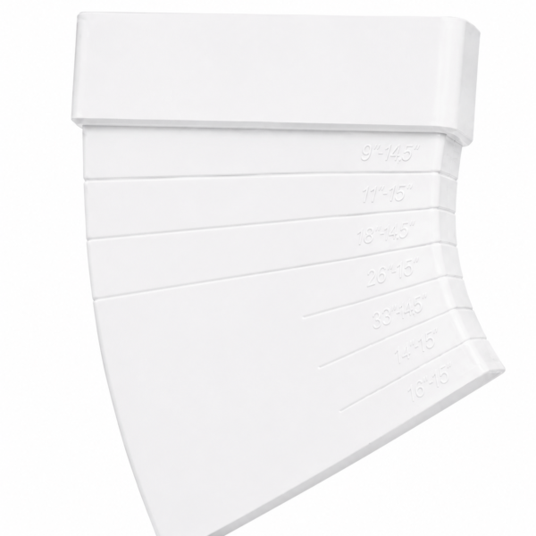 Cot Ajustabil Ventilație PRO MISTRAL 511KRP, PVC Alb, 110x55 mm (3° - 48°)